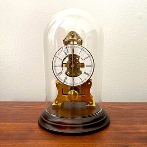Vintage Du Chateau Dome Clock in gold